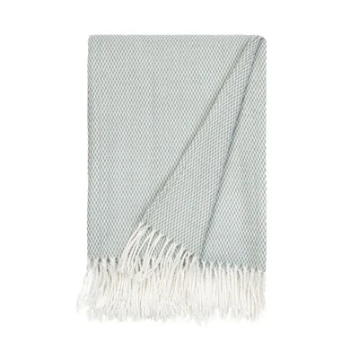 Soft Herringbone Throw Blanket With Fringe 50" X 60" - Becky Cameron 11 Soft Herringbone Throw Blanket With Fringe 50" X 60" - Becky Cameron - Image 9