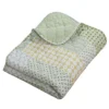 Juniper Geometric Patterns Motifs Accessory Quilted Throw Blanket - 50in X 60in Sage Color By Greenland Home Fashion