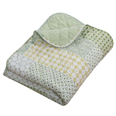 Juniper Geometric Patterns Motifs Accessory Quilted Throw Blanket - 50in X 60in Sage Color By Greenland Home Fashion 3 Juniper Geometric Patterns Motifs Accessory Quilted Throw Blanket - 50in X 60in Sage Color By Greenland Home Fashion
