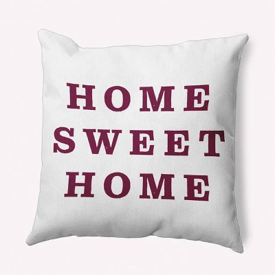 16"x16" 'Home Sweet Home' Square Throw Pillow - E By Design 9 16"x16" 'Home Sweet Home' Square Throw Pillow - E By Design - Image 7