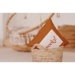 16"x16" Halloween Spooky Ticking Square Throw Pillow - E By Design -Home Textiles Store GUEST 7be4b142 0a59 4179 9201 86616c319bbe