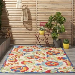 Nourison Aloha Floral Textured Outdoor Area Rug 18 Nourison Aloha Floral Textured Outdoor Area Rug -Home Textiles Store GUEST 7c2ff3d7 9ed7 4f17 aae9 429cf349c47d