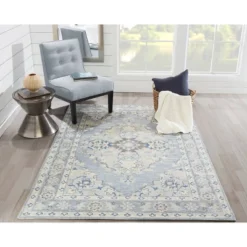 Anatolia Marquis Area Rug Blue - Momeni -Home Textiles Store GUEST 7c827b8f fbe1 4092 98d9 fcf63db14717