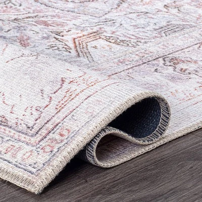 World Rug Gallery Bohemian Distressed Vintage Machine Washable Area Rug 6 World Rug Gallery Bohemian Distressed Vintage Machine Washable Area Rug - Image 4