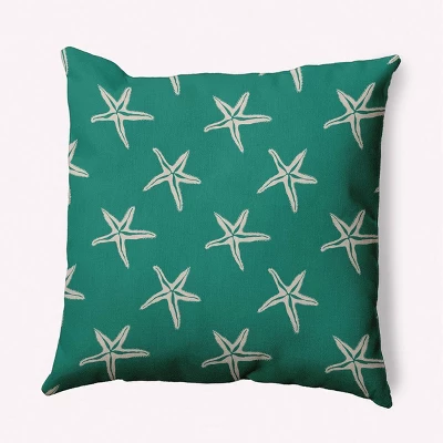 16"x16" Starfish Beach Square Throw Pillow - E By Design 6 16"x16" Starfish Beach Square Throw Pillow - E By Design - Image 4