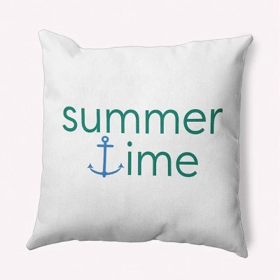 16"x16" Summer Time Anchored Beach Square Throw Pillow - E By Design 6 16"x16" Summer Time Anchored Beach Square Throw Pillow - E By Design - Image 4