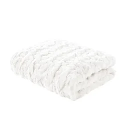 50"x60" Ruched Faux Fur Throw Blanket - Madison Park 28 50"x60" Ruched Faux Fur Throw Blanket - Madison Park -Home Textiles Store GUEST 7e1f51ec 8d7d 4770 a6a5 77efd08cfeed