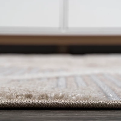 Sumak High-Low Pile Neutral Diamond Kilim Indoor/Outdoor Area Rug - JONATHAN Y 7 Sumak High-Low Pile Neutral Diamond Kilim Indoor/Outdoor Area Rug - JONATHAN Y - Image 5