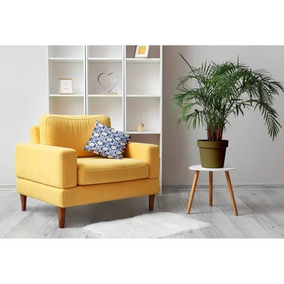 E By Design Daisys And Squiggles Decorative Throw Pillow Light Navy Blue: Indoor Polyester Twill, Square Shape, Floral Pattern 4 E By Design Daisys And Squiggles Decorative Throw Pillow Light Navy Blue: Indoor Polyester Twill, Square Shape, Floral Pattern - Image 2