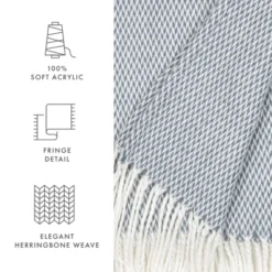 Soft Herringbone Throw Blanket With Fringe 50" X 60" - Becky Cameron 17 Soft Herringbone Throw Blanket With Fringe 50" X 60" - Becky Cameron -Home Textiles Store GUEST 7ec6151a 43bf 4260 a7d9 26f7f6ab4e5b