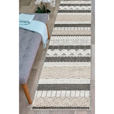 World Rug Gallery Marbella Contemporary Boho Indoor/Outdoor Area Rug 8 World Rug Gallery Marbella Contemporary Boho Indoor/Outdoor Area Rug - Image 6