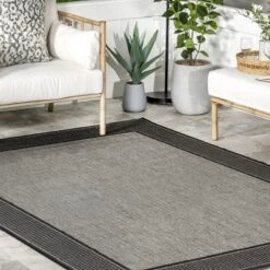 NuLOOM Gris Contemporary Indoor/Outdoor Area Rug -Home Textiles Store GUEST 810ff643 3efa 453f 998c fd6377ee0737