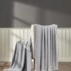 Kate Aurora Chic Living 2 Pack Gray Yarn Dyed Woven & Fringed Coordinating Ultra Soft Accent Throw Blanket Set - 50 In. W X 60 In. L -Home Textiles Store GUEST 82b579ba 7726 48d5 9ed3 35c0d88c6ae9