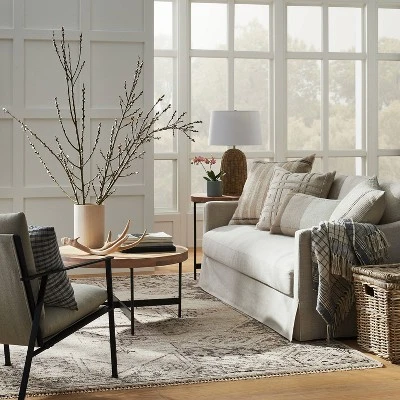 Knolls Authentic Hand Knotted Distressed Persian Style Rug - Threshold™ Designed With Studio McGee 3 Knolls Authentic Hand Knotted Distressed Persian Style Rug - Threshold™ Designed With Studio McGee