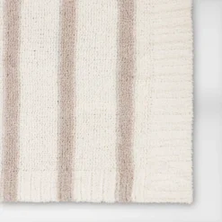 Cozy Feathery Knit Border Striped Throw Blanket - Threshold™ -Home Textiles Store GUEST 840d0204 f466 451f aa6f cf9ab12d4704