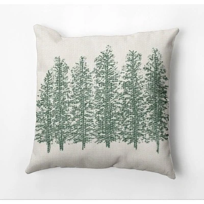 18"x18" 'Through The Woods' Square Throw Pillow - E By Design 4 18"x18" 'Through The Woods' Square Throw Pillow - E By Design - Image 3