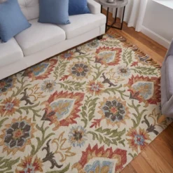 Abelia Transitional Floral & Botanical Area Rug -Home Textiles Store GUEST 84648860 6fd2 4c48 ba29 e2e11d299d6c