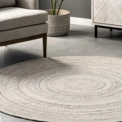 NuLOOM Kyla Handmade Braided Farmhouse Round Area Rug -Home Textiles Store GUEST 84a0d785 344b 44e7 adef d95283445f89