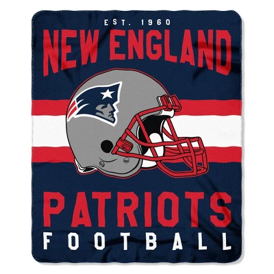 The Northwest Company New England Patriots Fleece Throw , Blue 3 The Northwest Company New England Patriots Fleece Throw , Blue