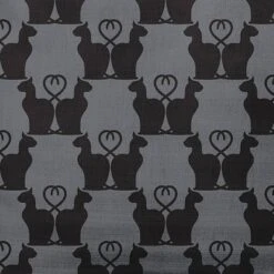 16"x16" Cat Clowder Print Square Throw Pillow Steel Gray - E By Design