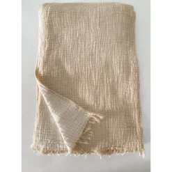 Crinkled Turkish Cotton Oversized Cuddle Blanket -Home Textiles Store GUEST 8a8ba83a 50c4 43ea 92a5 70572dac2334