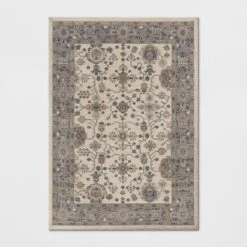 Jewel Boarder Persian Woven Rug Brown - Threshold™ -Home Textiles Store GUEST 8b105cf1 5e95 41fa b515 aeb27af7088f