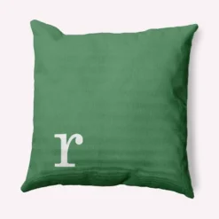 16"x16" Modern Monogram 'r' Square Throw Pillow - E By Design -Home Textiles Store GUEST 8dd4a6cc 7e84 4cb4 aa3d 0e26d7e62ad8