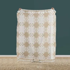 50"x60" Hand In Hand Throw Blanket Tan - Jungalow By Justina Blakeney 8 50"x60" Hand In Hand Throw Blanket Tan - Jungalow By Justina Blakeney -Home Textiles Store GUEST 8f70a454 c006 49d1 835b 86b5be2f93cc