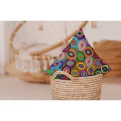 16"x16" Modern Leaf Pile Square Throw Pillow - E By Design -Home Textiles Store GUEST 8fa19aeb e20a 4859 b502 ed7ea5a62c35