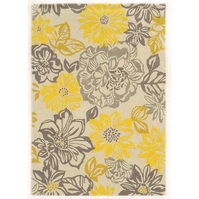 Trio Collection Rug Garden Party Gray - Linon 5 Trio Collection Rug Garden Party Gray - Linon - Image 3