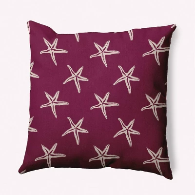 16"x16" Starfish Beach Square Throw Pillow - E By Design 8 16"x16" Starfish Beach Square Throw Pillow - E By Design - Image 6