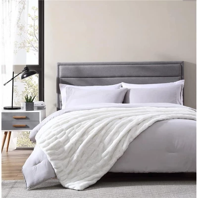 The Nesting Company Juniper Luxurious Feeling Faux Fur Throw Blanket 50" X 70" 4 The Nesting Company Juniper Luxurious Feeling Faux Fur Throw Blanket 50" X 70" - Image 2