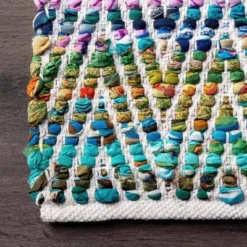 Hand Woven Chevron Eli Green Rug - NuLOOM -Home Textiles Store GUEST 9630154a f5c7 4d0d b7cd edcb2724aa03