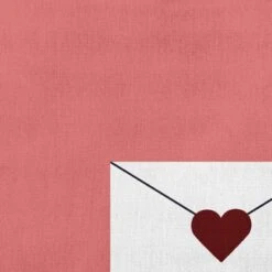 16"x16" Love Letter Valentines Square Throw Pillow - E By Design