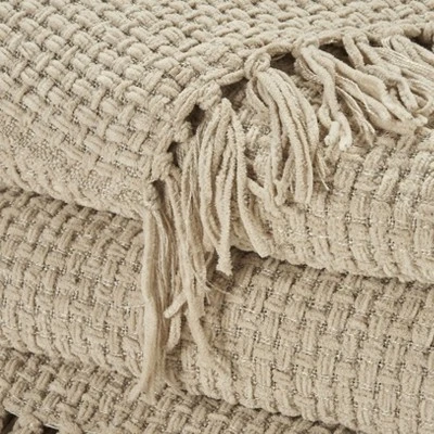 Mina Victory Lifestyle Woven Chenille Indoor Throw Blanket 5 Mina Victory Lifestyle Woven Chenille Indoor Throw Blanket - Image 3