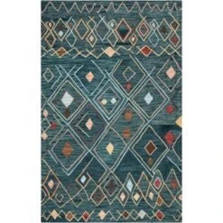 Edythe Geometric Hooked Rug - Safavieh -Home Textiles Store GUEST 99cda7c6 53b3 44c9 b8a2 0d11001eecb2