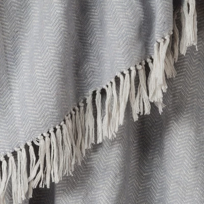 50"x60" Herringbone Throw Blanket - Rizzy Home 3 50"x60" Herringbone Throw Blanket - Rizzy Home