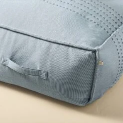 44"x22"x10 Rib Stripe Woven Chambray Outdoor Patio Cushioned Bench Blue - Hearth & Hand™ With Magnolia 7 44"x22"x10 Rib Stripe Woven Chambray Outdoor Patio Cushioned Bench Blue - Hearth & Hand™ With Magnolia -Home Textiles Store GUEST 9d60275c b9a9 4ec1 9ed9 2707c956cba3