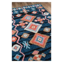 2'x3' Shapes Tufted Accent Rug Navy - Momeni
