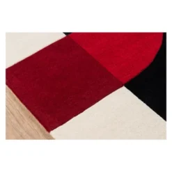 3'6"x5'6" Geometric Tufted Accent Rug Black - Momeni -Home Textiles Store GUEST 9f8b0291 008b 43ad 92c0 3c22ac465e88