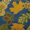 16"x16" Fall Leaves Square Throw Pillow Blue - E By Design -Home Textiles Store GUEST 9fa6e53e 9311 462e b066 491099452661