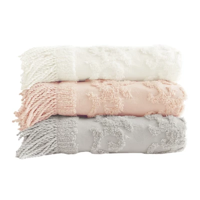 60"x50" Mila Cotton Tufted Throw Blanket 7 60"x50" Mila Cotton Tufted Throw Blanket - Image 5