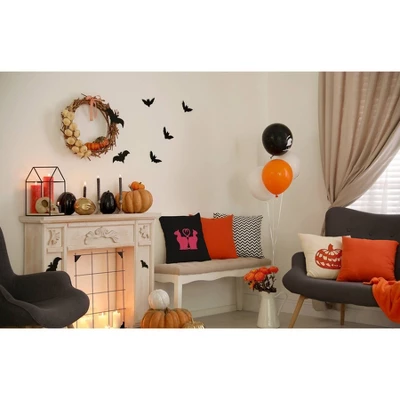 16"x16" Halloween Cats Square Throw Pillow - E By Design 6 16"x16" Halloween Cats Square Throw Pillow - E By Design - Image 4