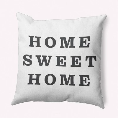 16"x16" 'Home Sweet Home' Square Throw Pillow - E By Design 6 16"x16" 'Home Sweet Home' Square Throw Pillow - E By Design - Image 4