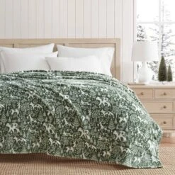 Martha Stewart 60"x70" Nordic Forest Throw Blanket Green -Home Textiles Store GUEST a779838c 9cbc 4518 9513 925307133be1