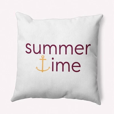 16"x16" Summer Time Anchored Beach Square Throw Pillow - E By Design 9 16"x16" Summer Time Anchored Beach Square Throw Pillow - E By Design - Image 7