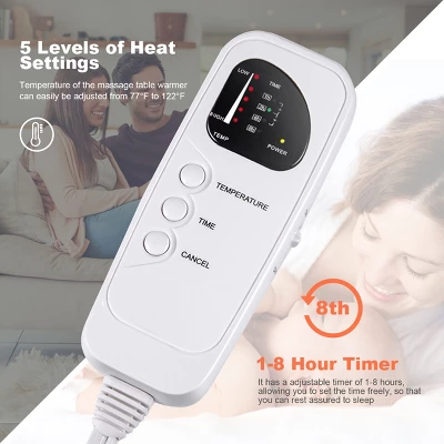 Costway Digital Massage Table Warmer Warming Pad Heat Settings Auto Overheat Protection 8 Costway Digital Massage Table Warmer Warming Pad Heat Settings Auto Overheat Protection - Image 6