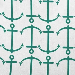 16"x16" Anchor Pattern Square Throw Pillow - E By Design