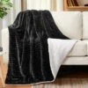 PAVILIA Soft Thick Fleece Flannel Ribbed Striped Throw Blanket, Luxury Fuzzy Plush Warm Cozy For Sofa Couch Bed -Home Textiles Store GUEST ad5310ed c371 4726 bcbf c2bcfed4fe0c