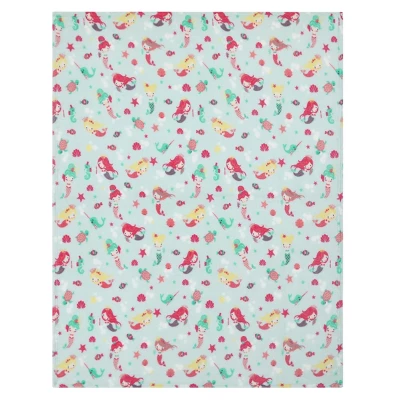 Kate Aurora Ultra Soft & Plush Under The Sea Mermaids & Fish Princess Fleece Accent Throw Blanket - 50 In. X 60 In. 4 Kate Aurora Ultra Soft & Plush Under The Sea Mermaids & Fish Princess Fleece Accent Throw Blanket - 50 In. X 60 In. - Image 2